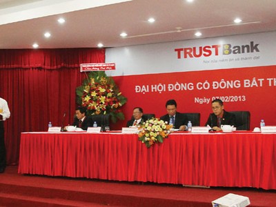 ĐHCĐ bất thường TRUSBank: Tiền đề triển khai đề án tái cơ cấu ngân hàng